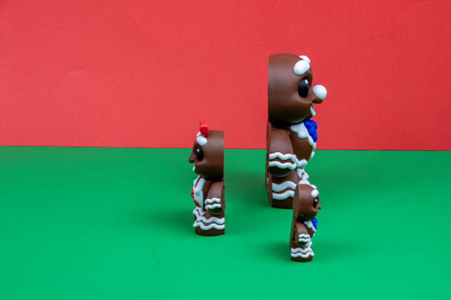 Gingerbread Family Figurines – Articulated Holiday Decor in Three Size options.