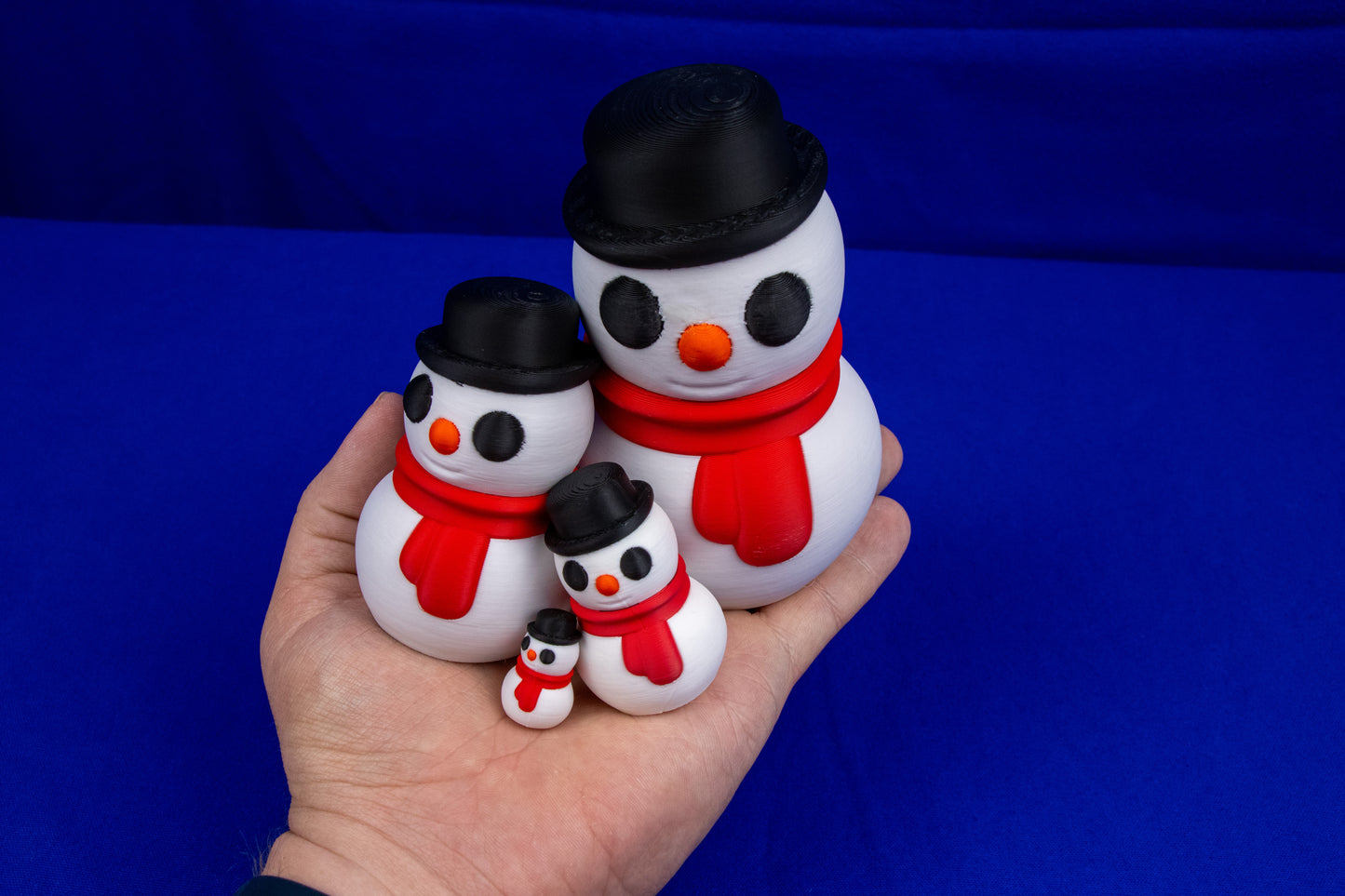 Snowman Figurine – 3D Printed Winter Decor