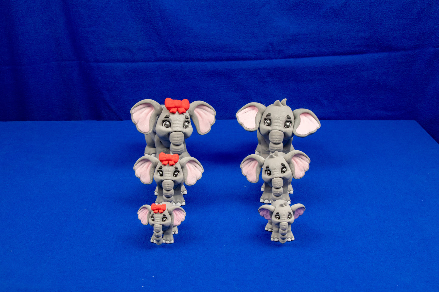 🐘 Articulated Elephant – Poseable Desk Decor in Three Sizes