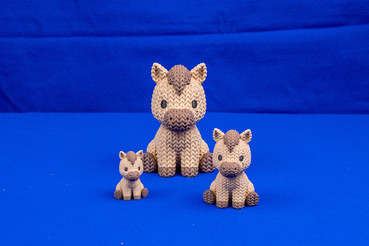 Knit Horse Figurine – 3D Printed Cozy Decor