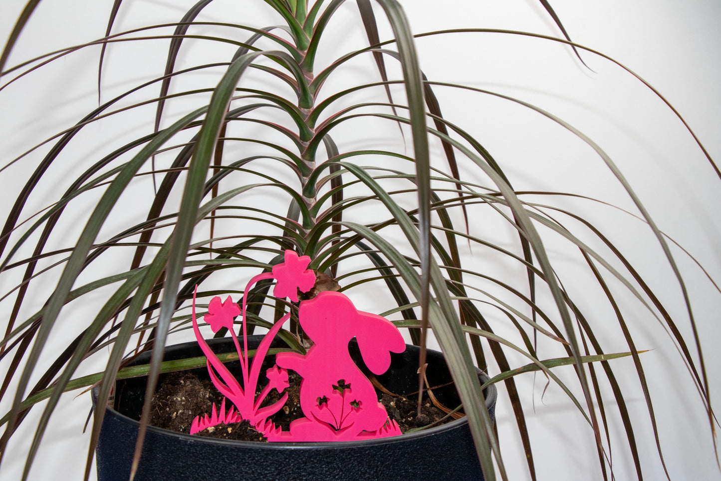 Bunny Plant Pot Decor – Garden Pot Insert – Cute Rabbit Planter Decoration – Spring Plant Decor – Custom Colors Available