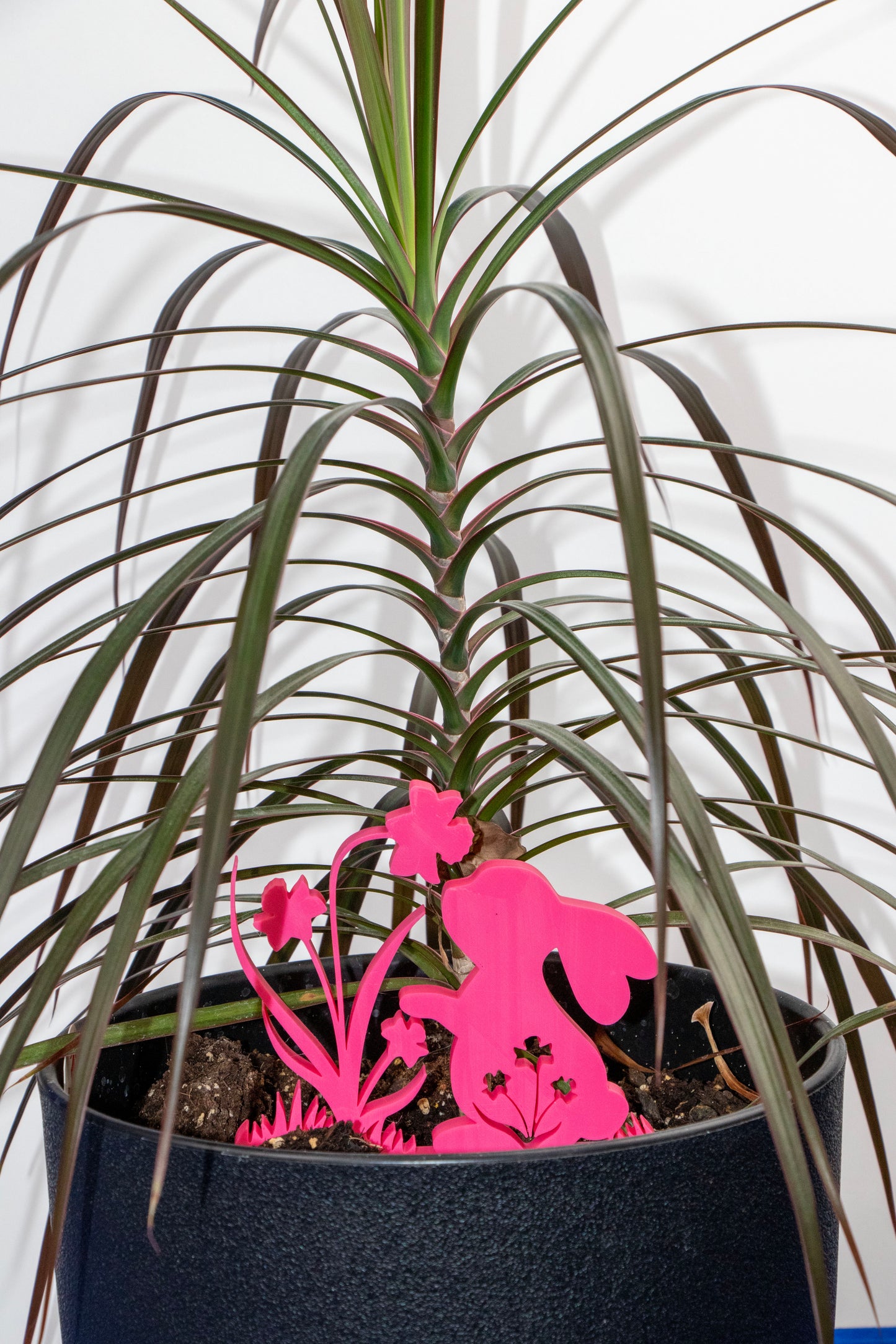 Bunny Plant Pot Decor – Garden Pot Insert – Cute Rabbit Planter Decoration – Spring Plant Decor – Custom Colors Available