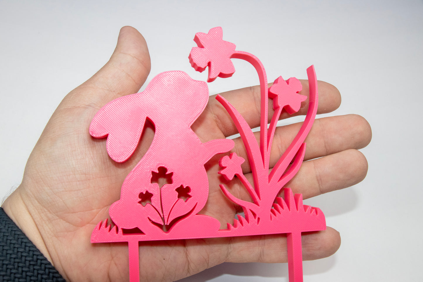 Bunny Plant Pot Decor – Garden Pot Insert – Cute Rabbit Planter Decoration – Spring Plant Decor – Custom Colors Available