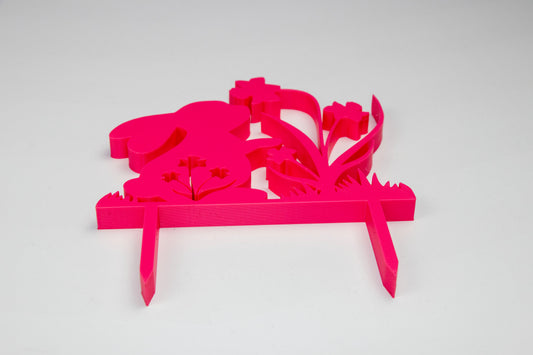 Bunny Plant Pot Decor – Garden Pot Insert – Cute Rabbit Planter Decoration – Spring Plant Decor – Custom Colors Available