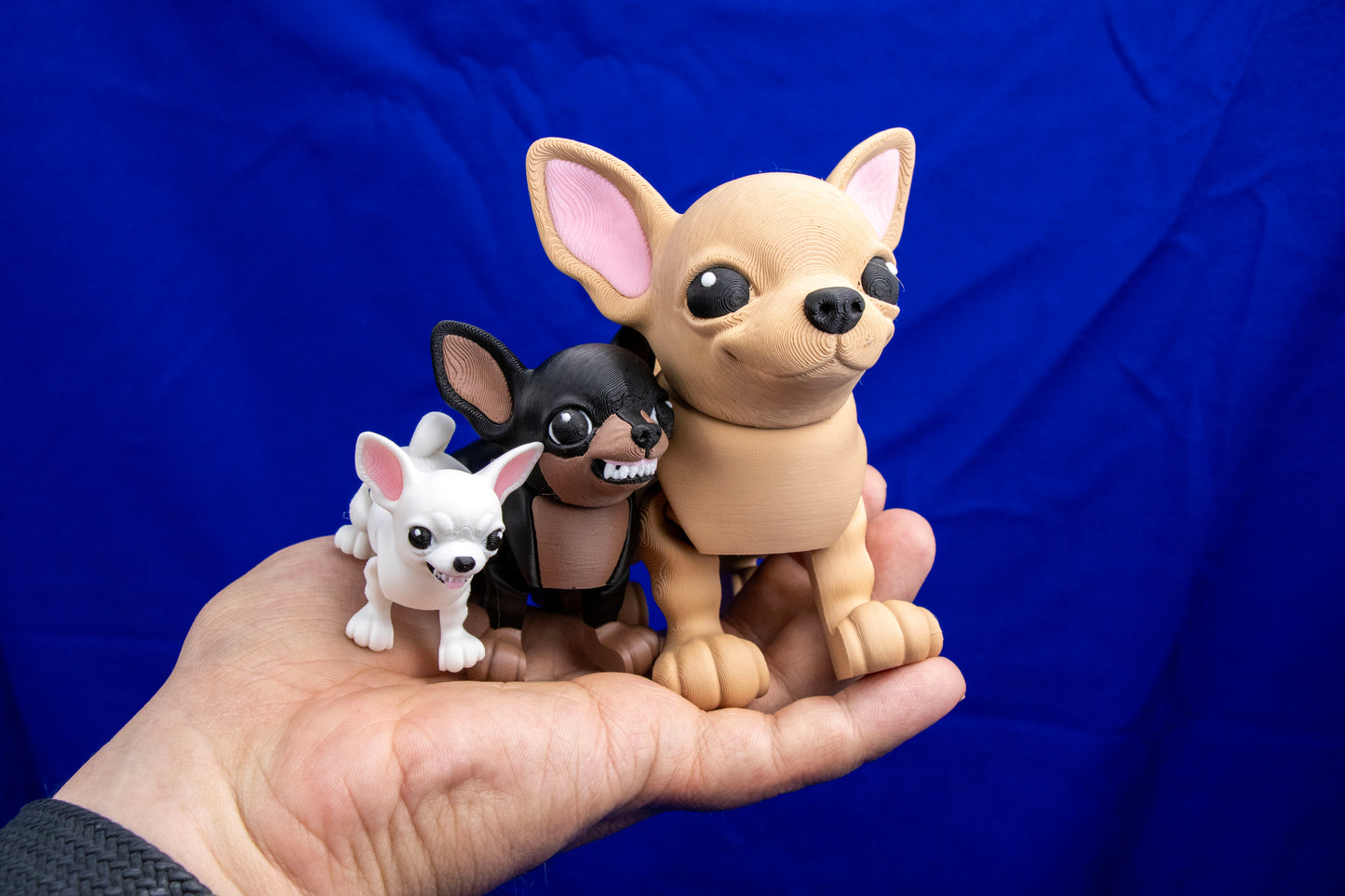 Articulated Chihuahua – Poseable Desk Companion in Multiple Styles – Customization Available!