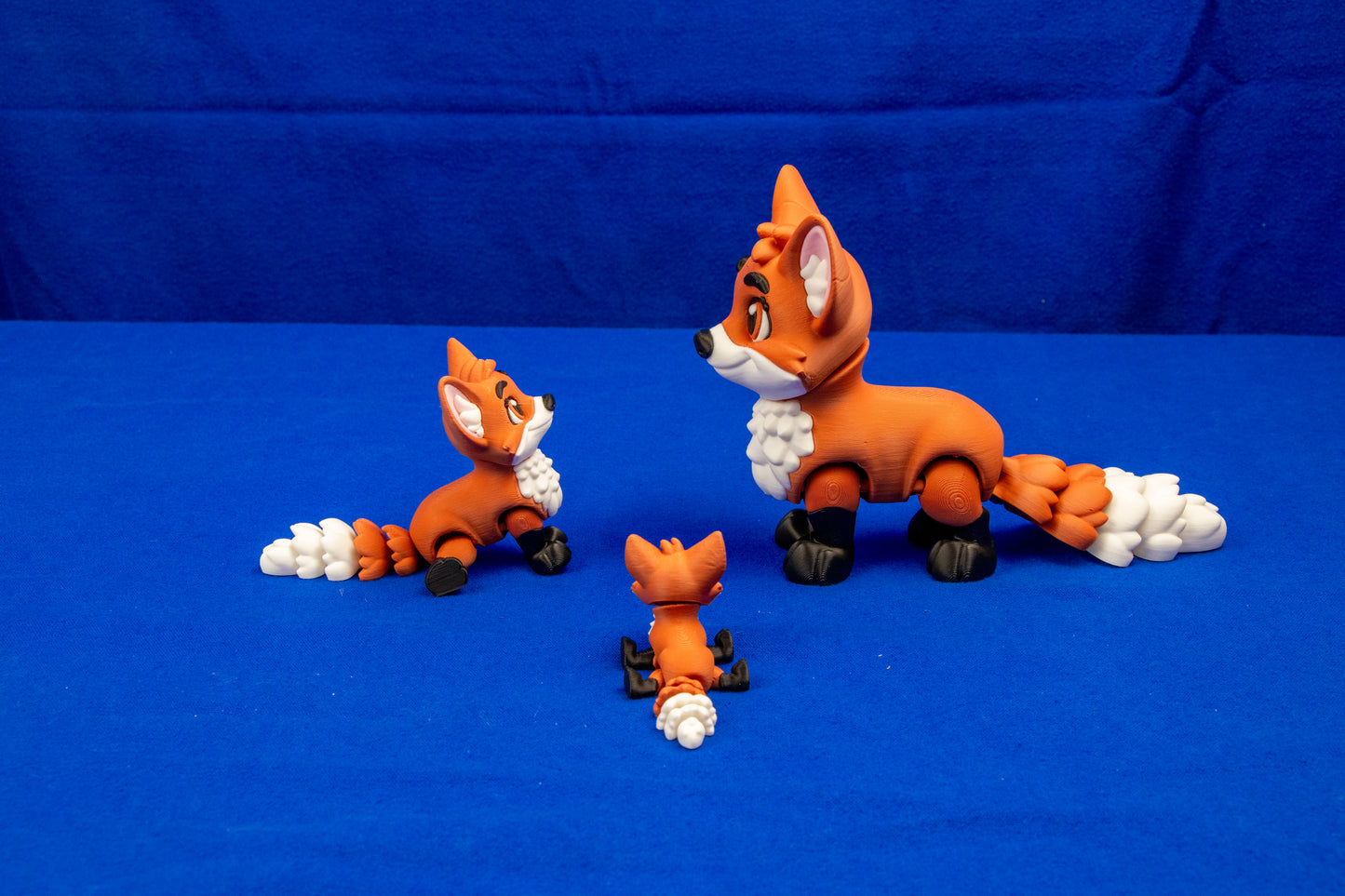 Woodland Fox Figurine – Adorable Handmade Display Decor in Three Sizes – Customization Available!