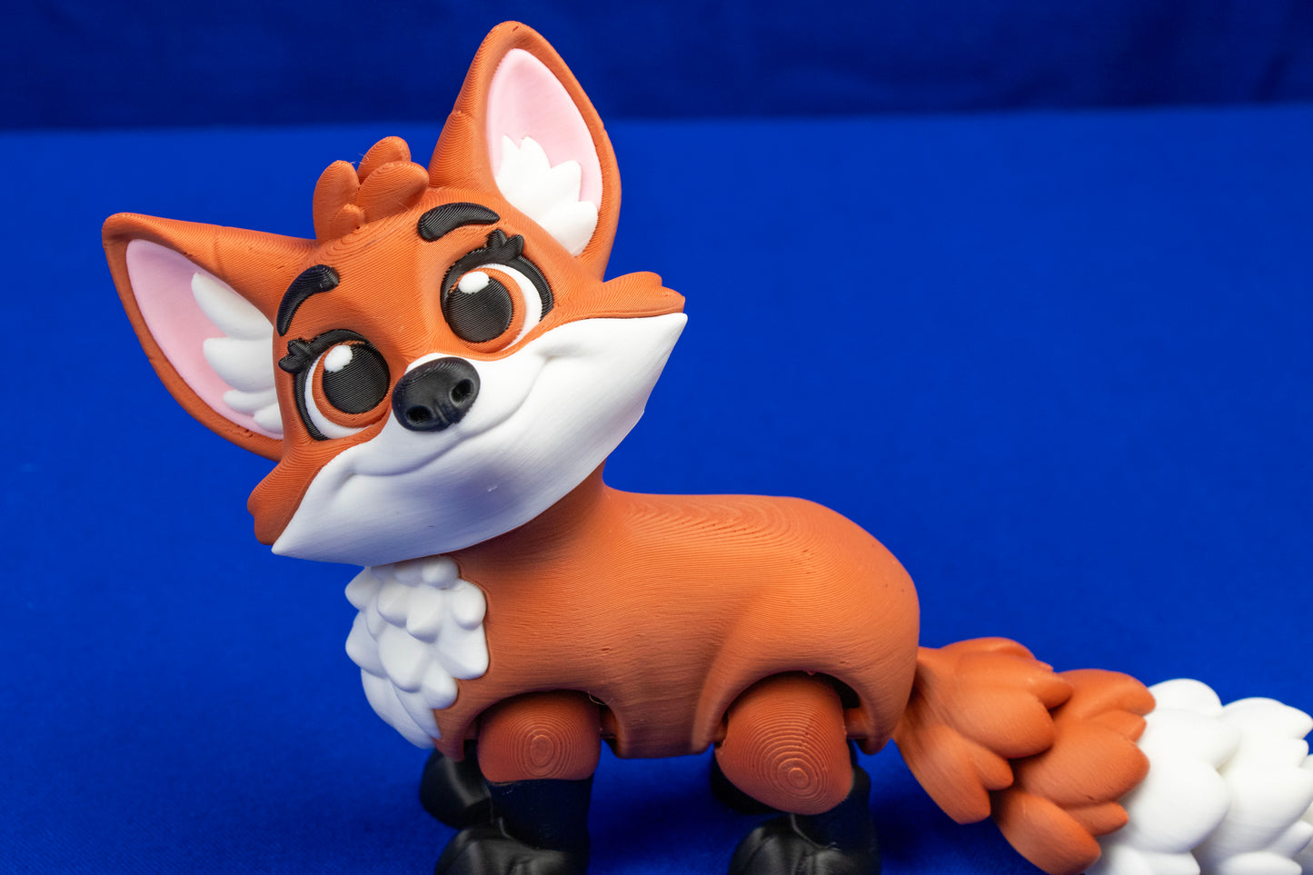 Woodland Fox Figurine – Adorable Handmade Display Decor in Three Sizes – Customization Available!