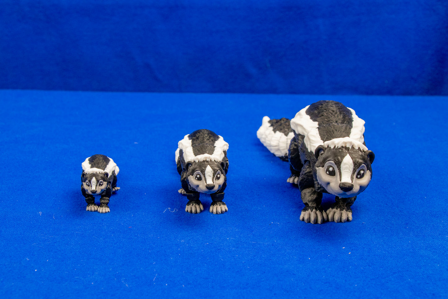 Articulated Skunk – Poseable Desk Companion in Multiple Sizes – Customization Available!