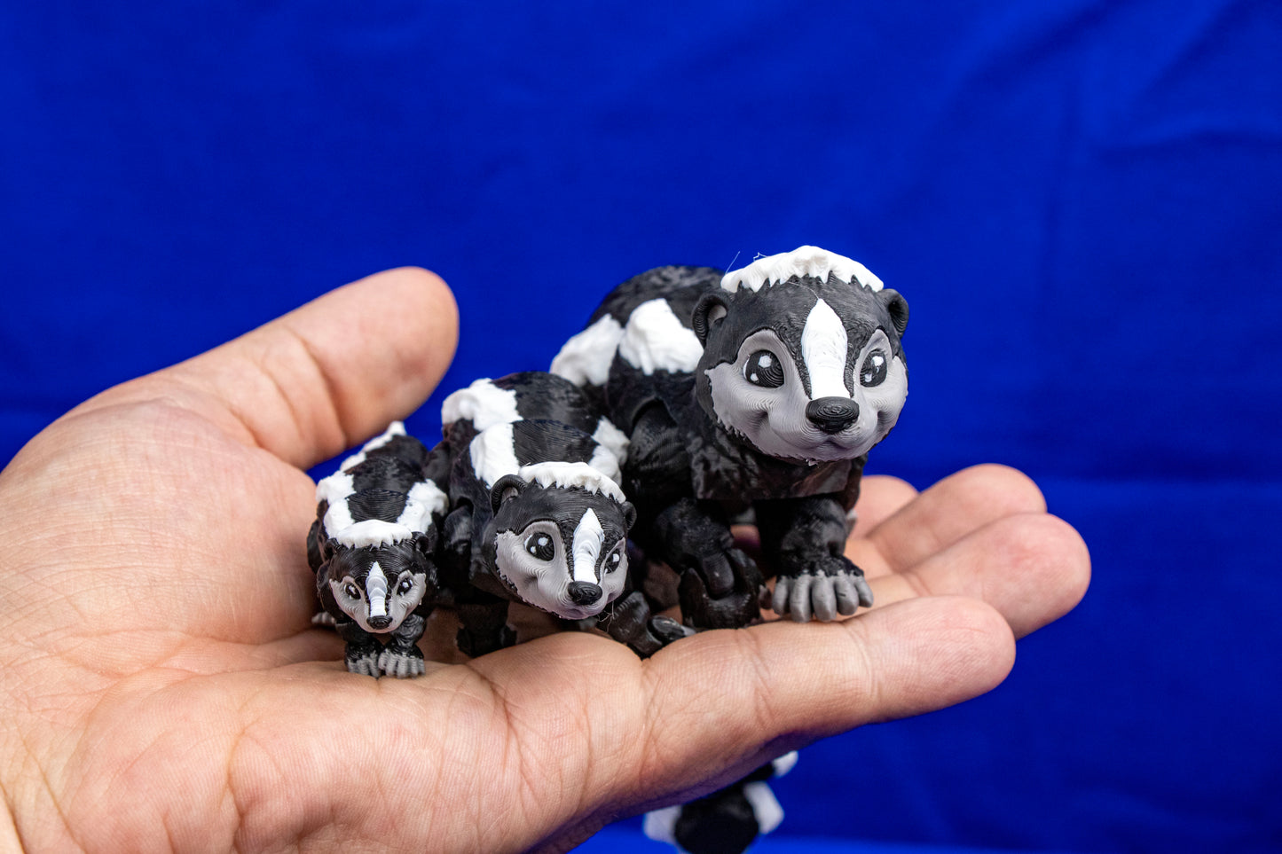 Articulated Skunk – Poseable Desk Companion in Multiple Sizes – Customization Available!