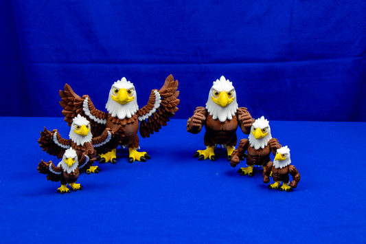 Patriotic Eagle Collection – Majestic Display Figures in Multiple Styles & Sizes – Customization Available!