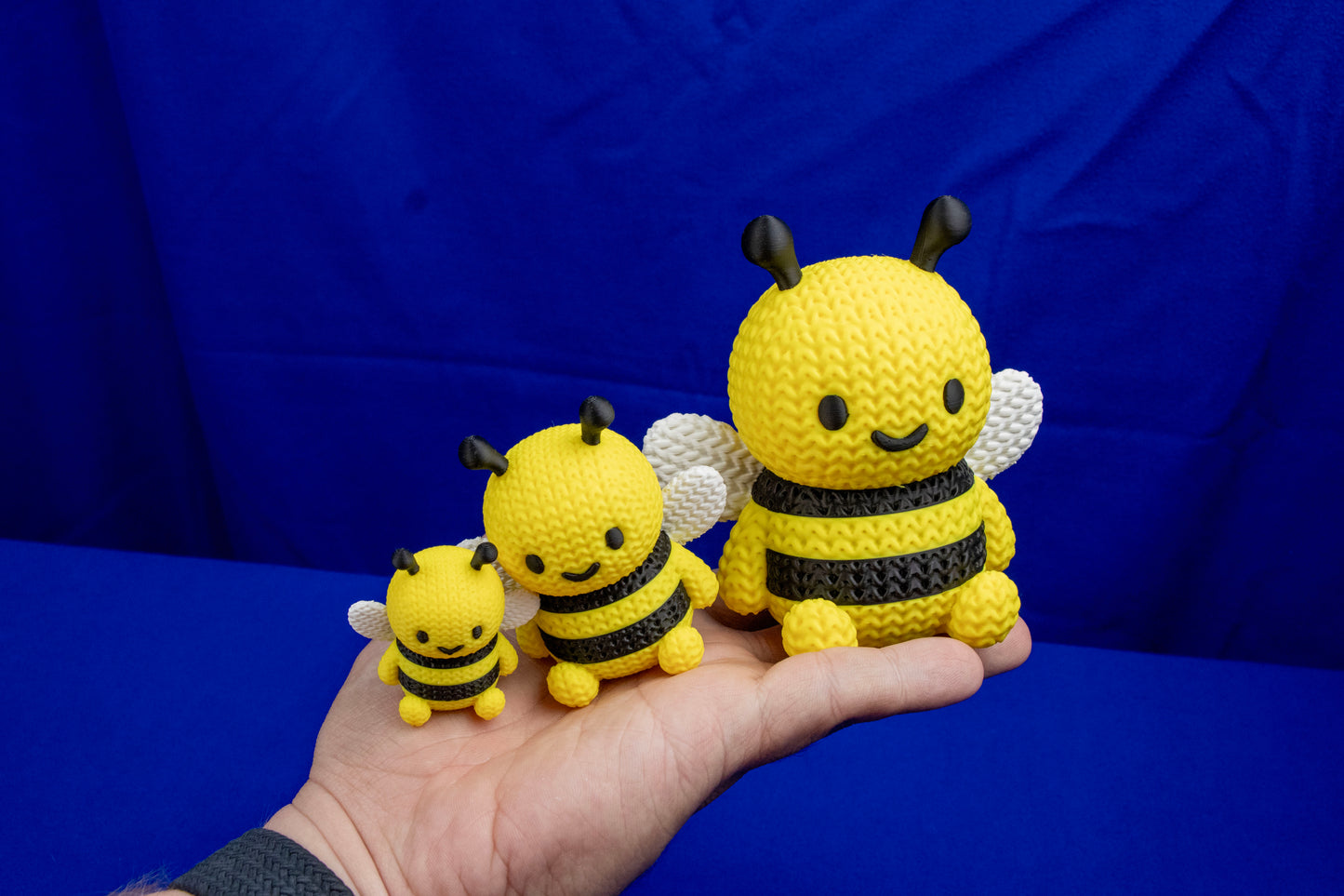 Chunky Bumble Bee – Adorable Handmade Desk Decor in Three Sizes – Customization Available!