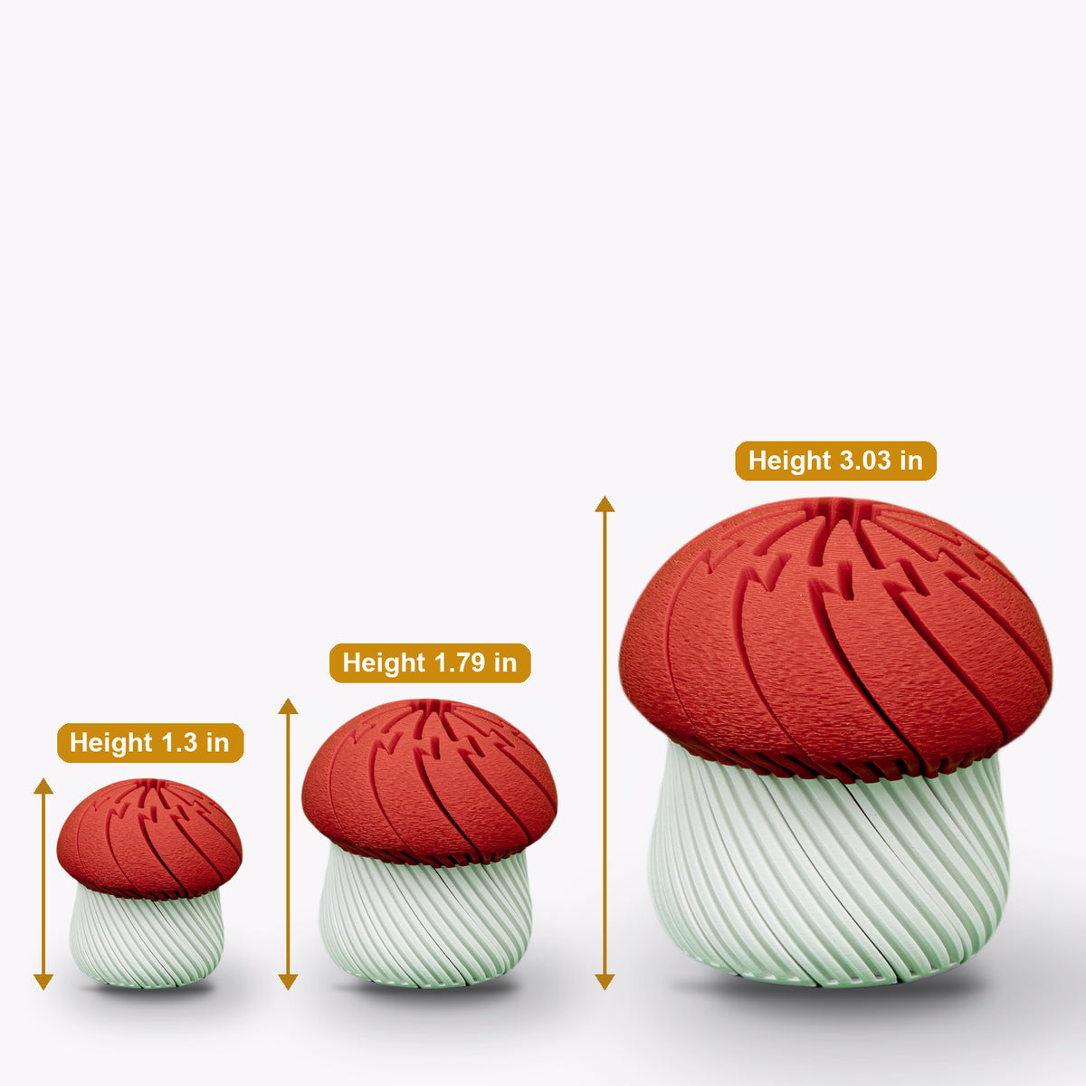 Twisted Bloom: 3D Printed Maze Shrooms