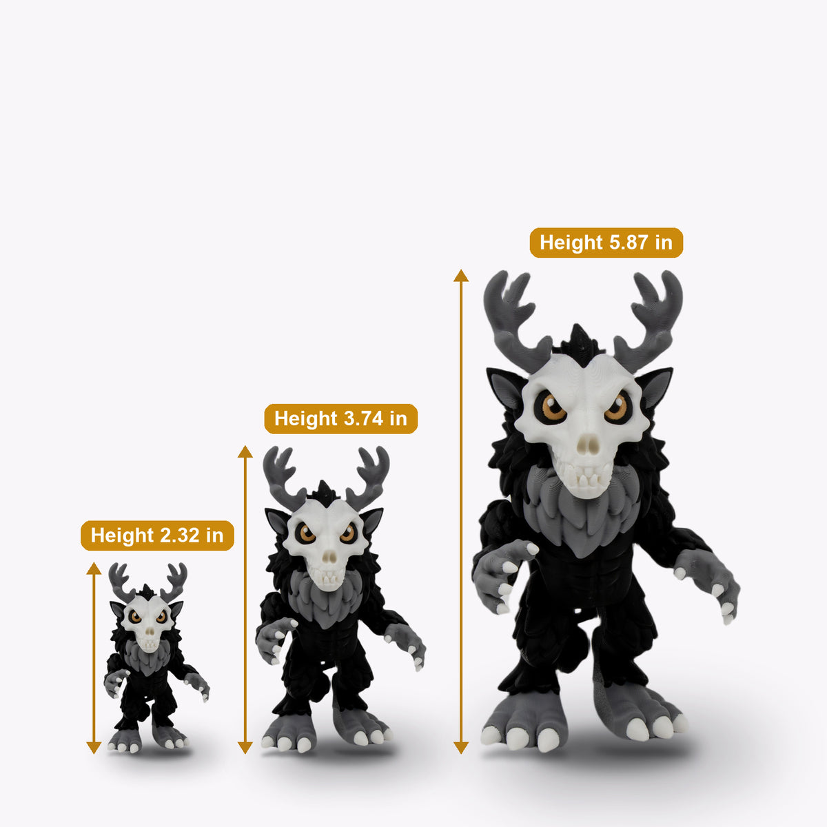 Wendigo Skullman: 3D-Printed Articulated
