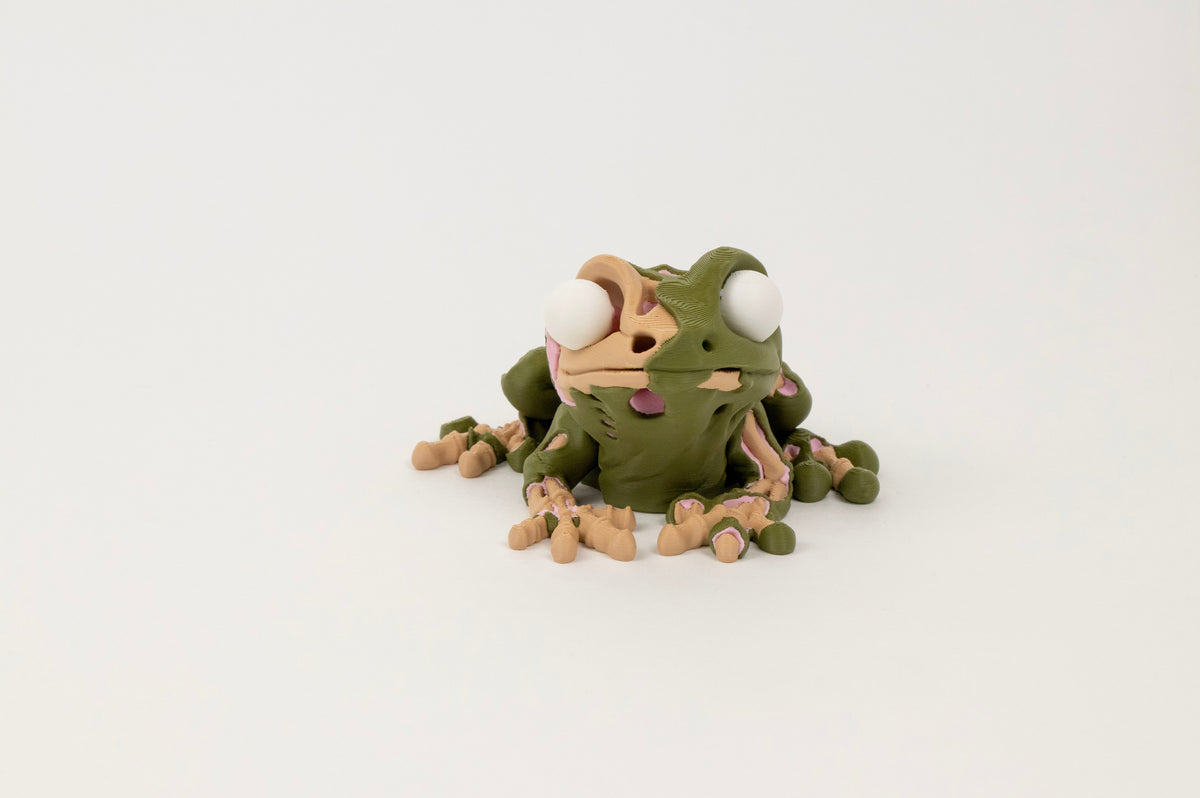 Morty the Zombie Frog – Creepy Cute 3D Printed Figurine