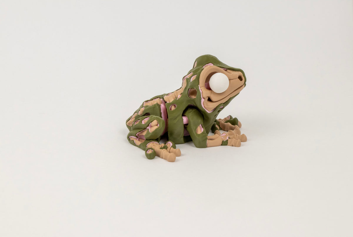Morty the Zombie Frog – Creepy Cute 3D Printed Figurine
