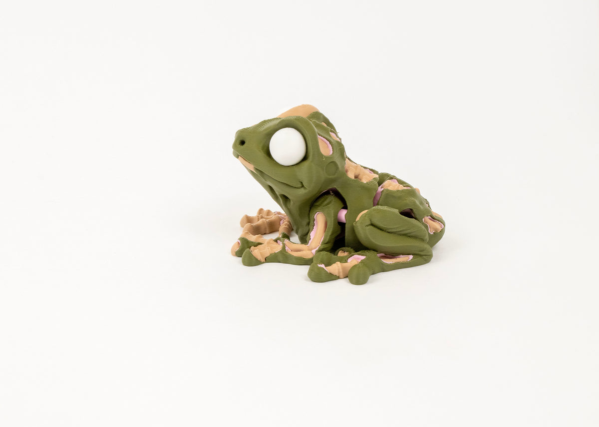Morty the Zombie Frog – Creepy Cute 3D Printed Figurine