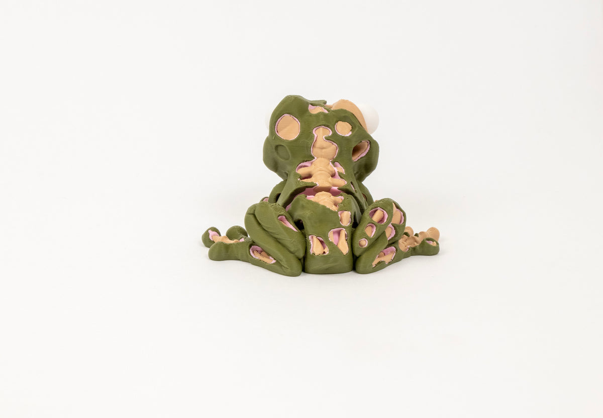 Morty the Zombie Frog – Creepy Cute 3D Printed Figurine