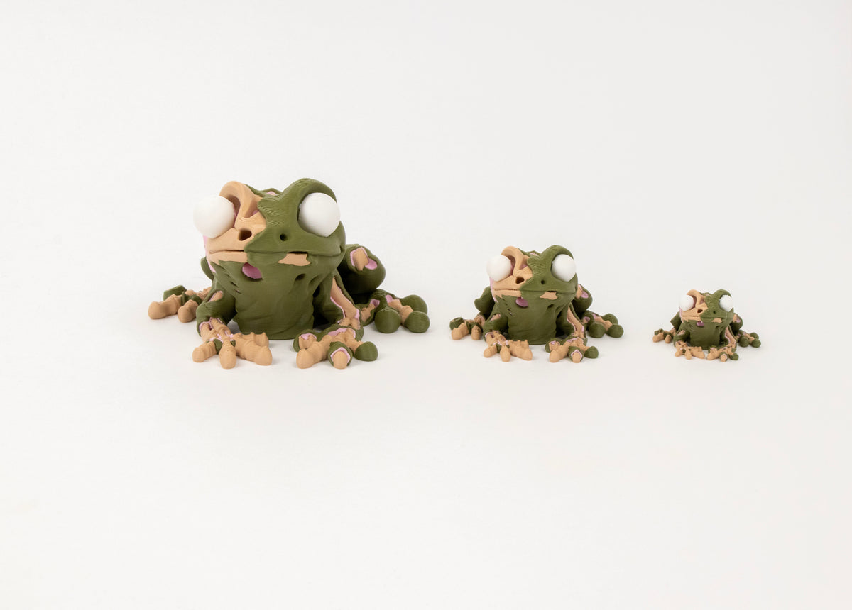 Morty the Zombie Frog – Creepy Cute 3D Printed Figurine