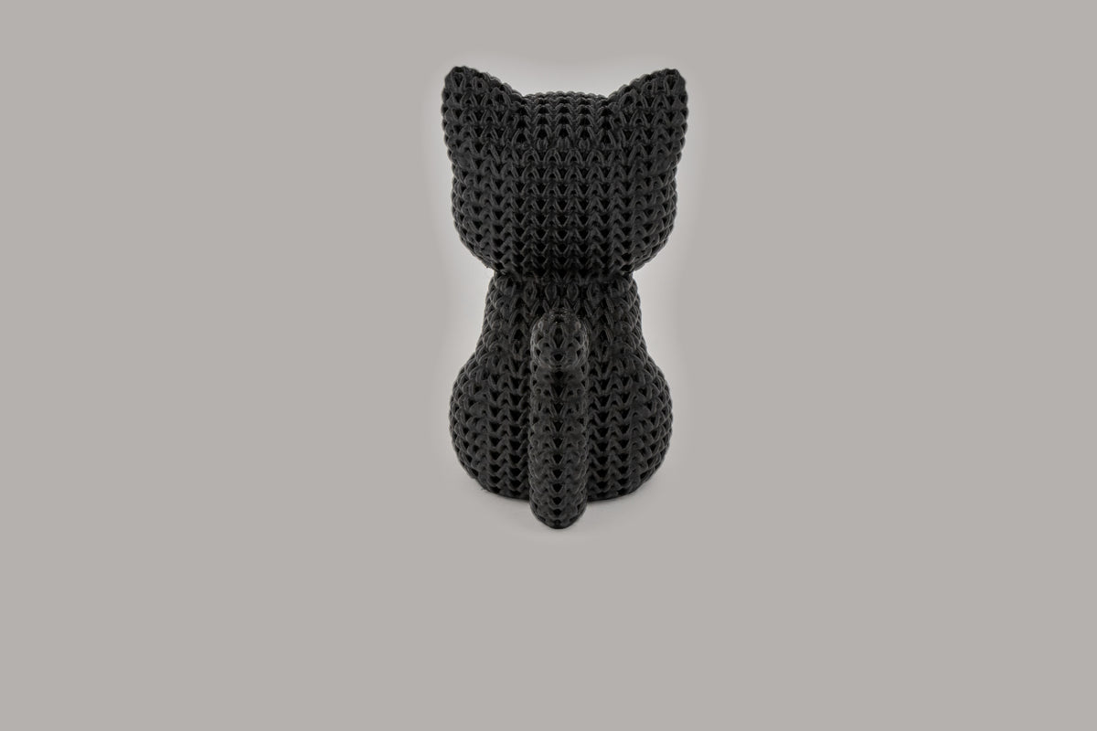 Whiskers the Cat – Crochet-Style 3D Printed Figure