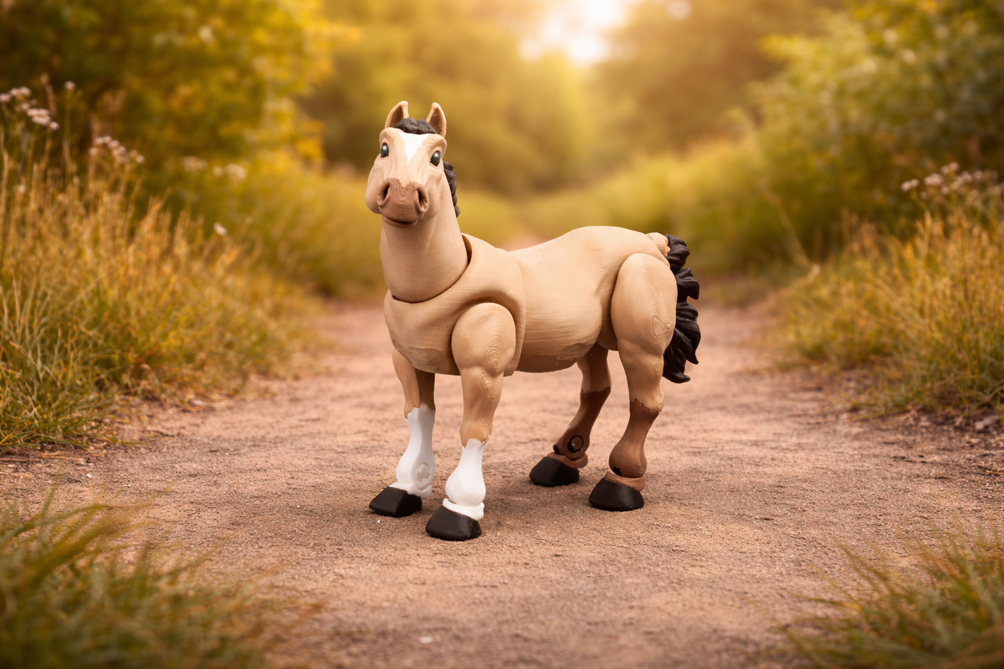 Articulated Horse Figurine – Poseable 3D Printed Desk Decor – Customization Available!