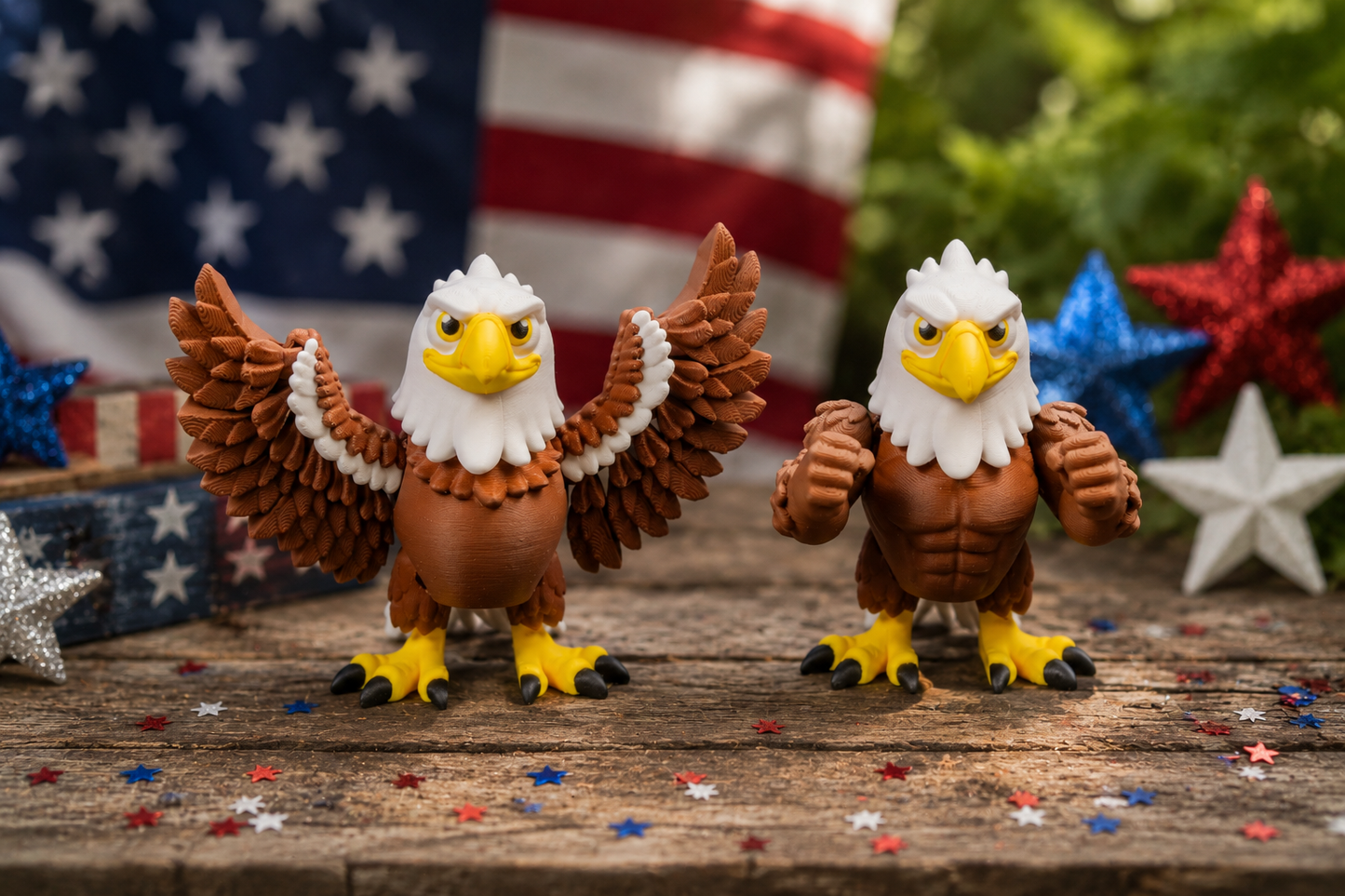 Patriotic Eagle Collection – Majestic Display Figures in Multiple Styles & Sizes – Customization Available!