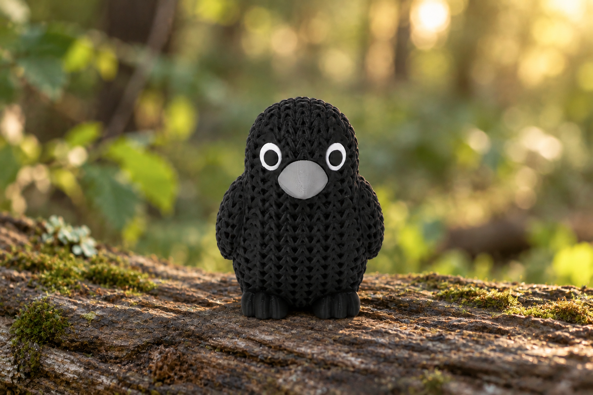 Poe the Crochet Crow – Adorable Gothic Bird Decor