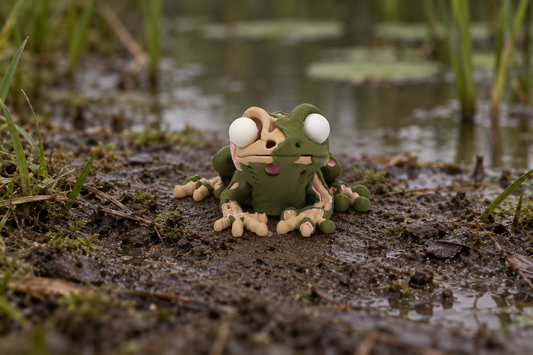 Morty the Zombie Frog – Creepy Cute 3D Printed Figurine