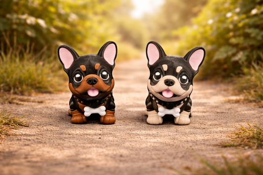 French Bulldog Figure – Poseable Desk Decor – Multiple Color Options!