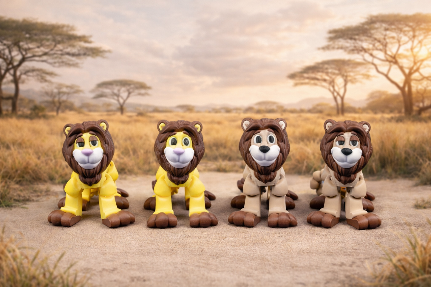 Mighty Lion – Articulated Collectible with Flexible Tail