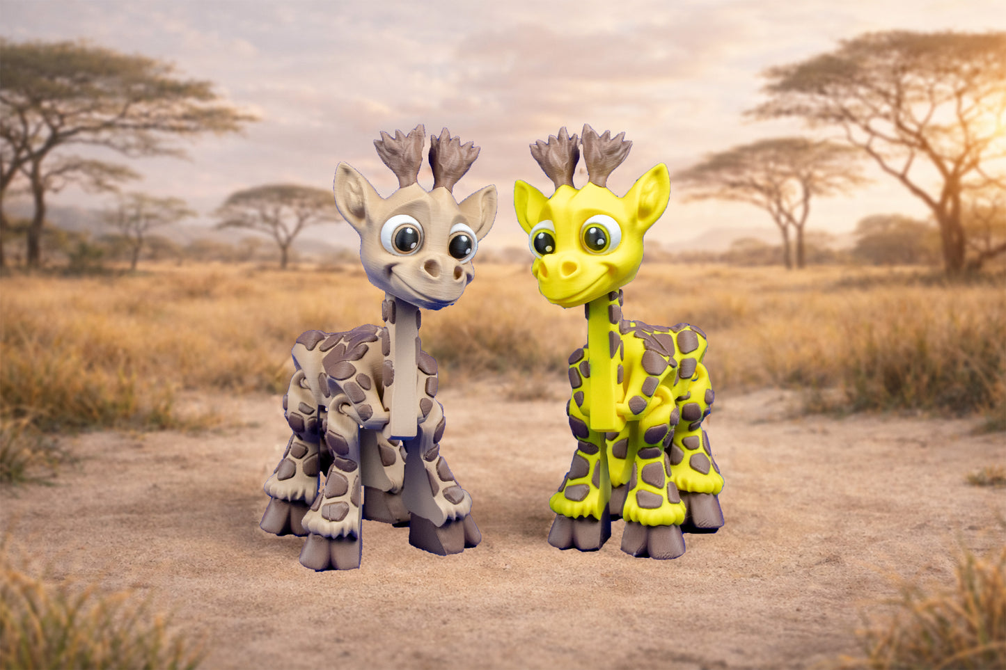 Graceful Giraffe – Articulated Collectible with Flexible Neck & Tail