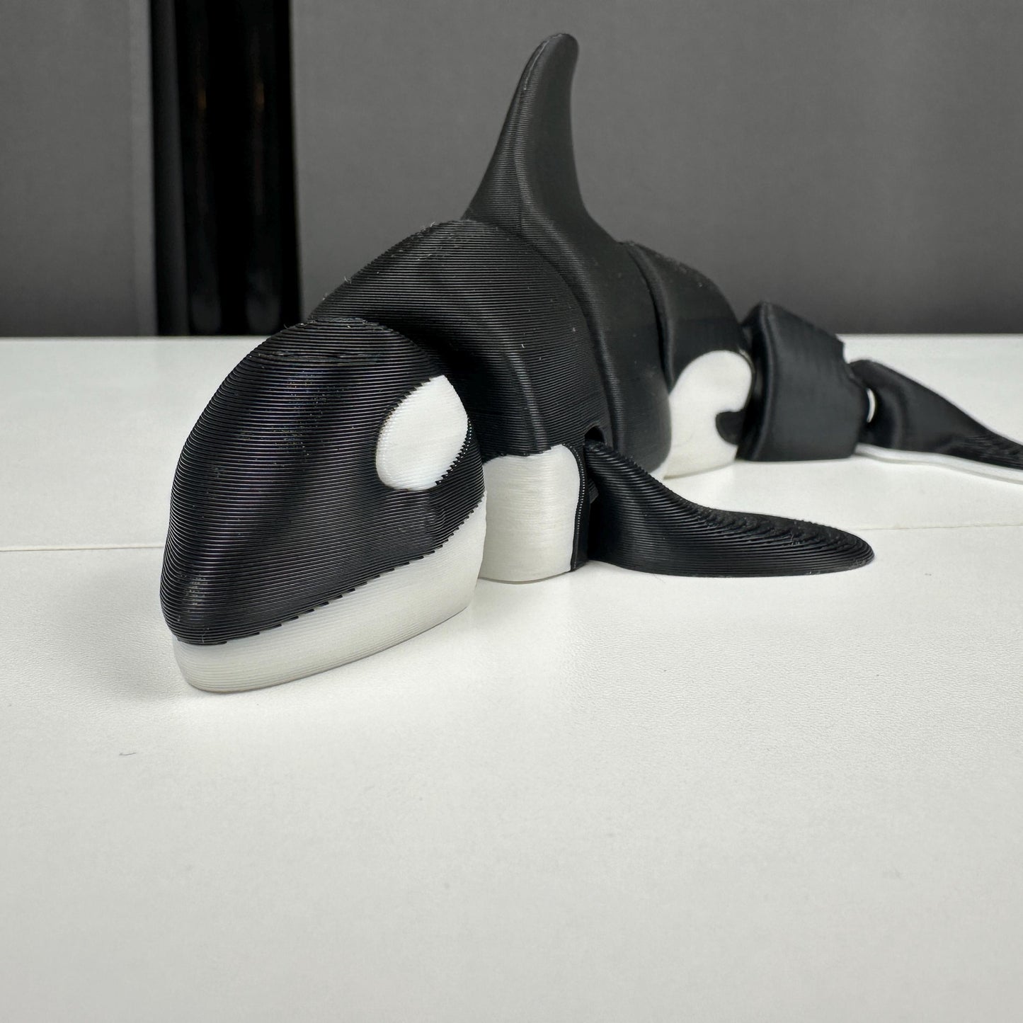 Orca Whale Display Piece – Articulated Ocean Decor | 3D Printed & Hand-Finished