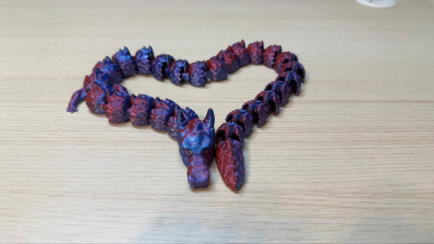 Articulating Dragon - 3D-Printed - Hand-Finished Fantasy Decor