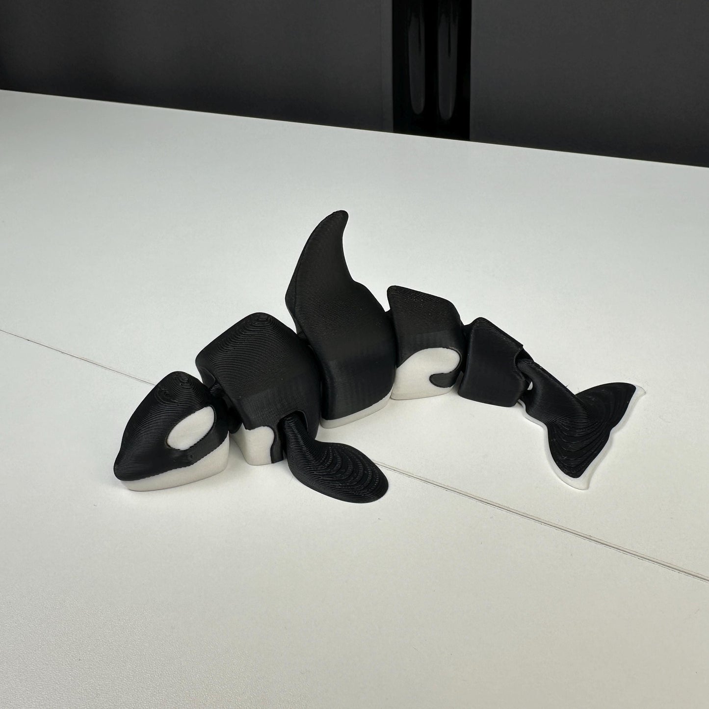 Orca Whale Display Piece – Articulated Ocean Decor | 3D Printed & Hand-Finished