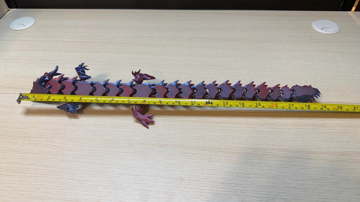 Dragon Sculpture – Articulated Display Figure | 3D Printed &amp; Hand-Finished