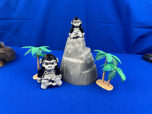 Articulated Gorilla – Hand-Finished Collectible with Playful Personality - 3D Printed
