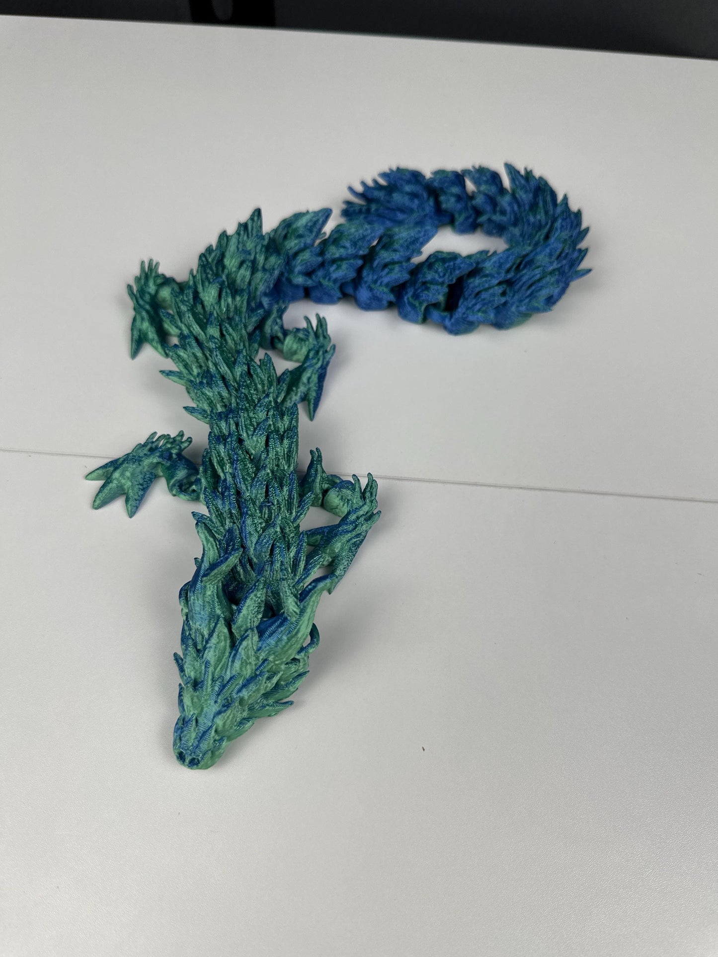 Dragon Sculpture – Articulated Display Figure | 3D Printed &amp; Hand-Finished