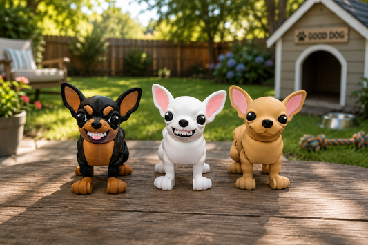 Articulated Chihuahua – Poseable Desk Companion in Multiple Styles – Customization Available!